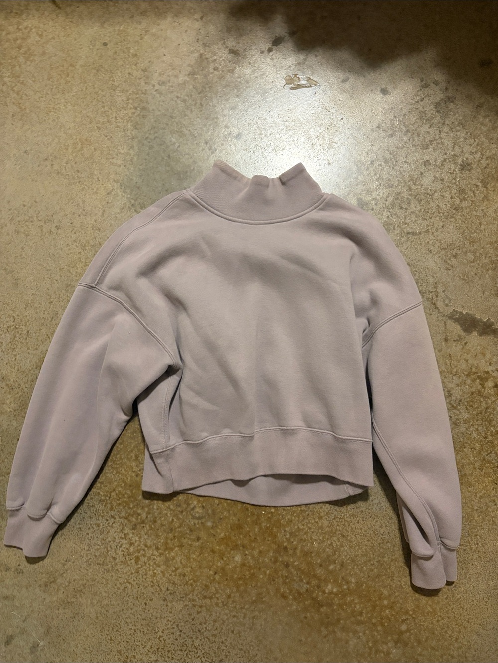 Abercrombie & Fitch Light Lavender Mock Neck Sweatshirt